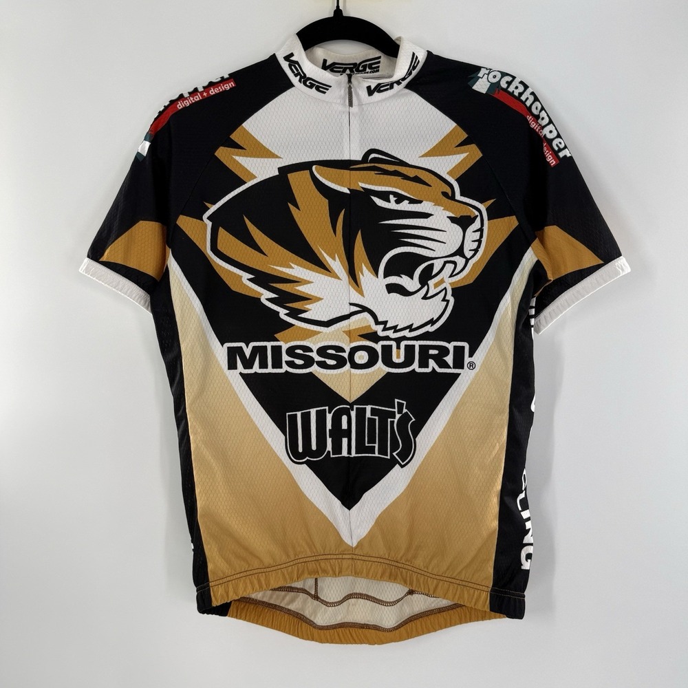 MIZZOU University of Missouri Tigers Verge Cycling Jersey Sz S